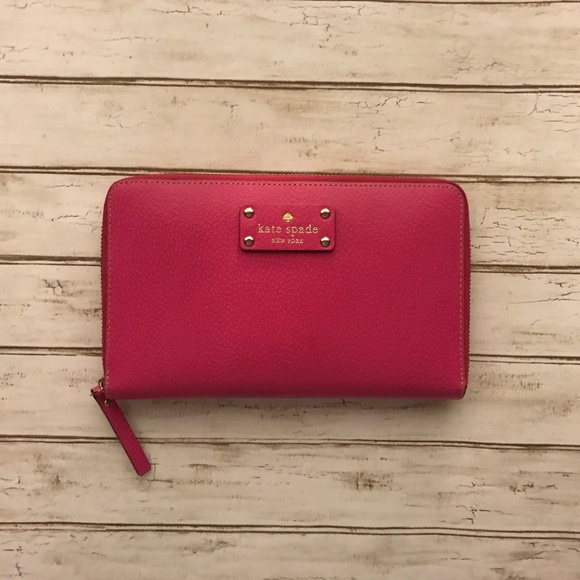 kate spade Handbags - Large Pink Kate Spade Wallet